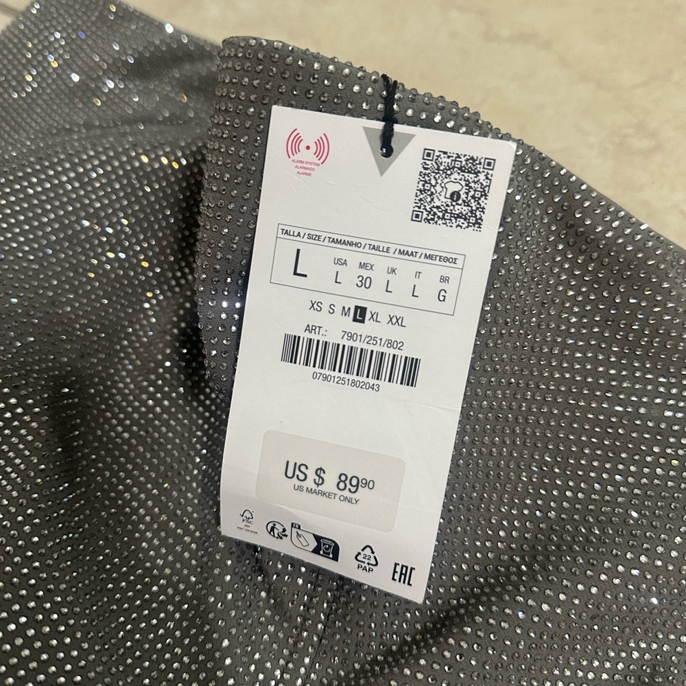 Zara Rhinestone Strapless Dress - Picture 4 of 4